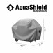 Grill-Schutzhülle >AQUASHIELD< in grau, Polyester - 148x110x61 (BxHxT)