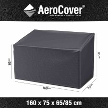 Gartenmöbel-Schutzhülle >AeroCover< in anthrazit - 160x85x75 (BxHxT)