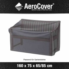 Gartenmöbel-Schutzhülle >AeroCover< in anthrazit - 160x85x75 (BxHxT)