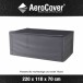 Gartenmöbel-Schutzhülle >AeroCover< in anthrazit - 220x70x110 (BxHxT)