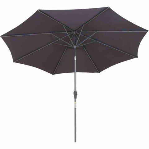 Sonnenschirm >AVIO< in anthrazit, 100% Polyester - 300x238x300 (BxHxT)