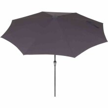 Sonnenschirm >AVIO< in anthrazit, 100% Polyester - 300x238x300 (BxHxT)