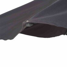 Sonnenschirm >AVIO< in anthrazit, 100% Polyester - 300x238x300 (BxHxT)