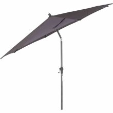 Sonnenschirm >AVIO< in anthrazit, 100% Polyester - 300x238x300 (BxHxT)