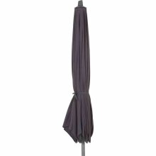 Sonnenschirm >AVIO< in anthrazit, 100% Polyester - 300x238x300 (BxHxT)