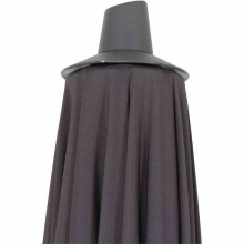 Sonnenschirm >AVIO< in anthrazit, 100% Polyester - 300x238x300 (BxHxT)