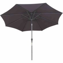 Sonnenschirm >AVIO< in anthrazit, 100% Polyester -...