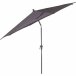 Sonnenschirm >AVIO< in anthrazit, 100% Polyester - 300x238x300 (BxHxT)