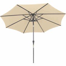 Sonnenschirm >AVIO< in ecru, Aluminium - 300x238x300cm (BxHxT)