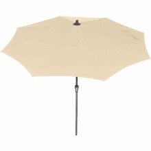 Sonnenschirm >AVIO< in ecru, Aluminium - 300x238x300cm (BxHxT)