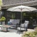 Sonnenschirm >AVIO< in ecru, Aluminium - 300x238x300cm (BxHxT)