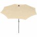 Sonnenschirm >AVIO< in ecru, Aluminium - 300x238x300cm (BxHxT)
