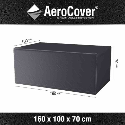 Gartenmöbel-Schutzhülle >AeroCover< in anthrazit - 160x70x100 (BxHxT)