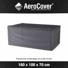 Gartenmöbel-Schutzhülle >AeroCover< in anthrazit - 160x70x100 (BxHxT)