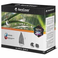 Gartenmöbel-Schutzhülle >AeroCover< in anthrazit, 100% Polyester - 200x100 (HxD)