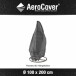 Gartenmöbel-Schutzhülle >AeroCover< in anthrazit, 100% Polyester - 200x100 (HxD)