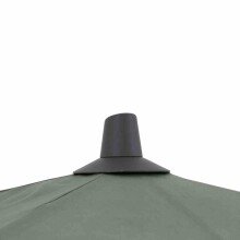 Sonnenschirm >AVIO< in olive, Polyester - 350x262x350cm (BxHxT)