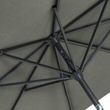 Sonnenschirm >AVIO< in olive, Polyester - 250x258x250cm (BxHxT)