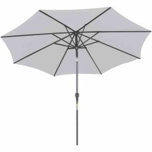 Sonnenschirm >AVIO< in stone, Polyester - 238x300cm (HxD)