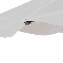 Sonnenschirm >AVIO< in stone, Polyester - 238x300cm (HxD)