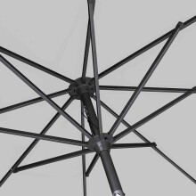 Sonnenschirm >AVIO< in stone, Polyester - 258x250cm (HxD)