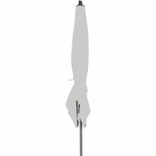 Sonnenschirm >AVIO< in stone, Polyester - 258x250cm (HxD)