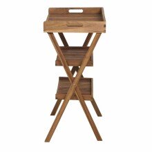 Tablett >CARUNA< in Akazienholz natur, Massivholz - 70x91x45cm (BxHxT)