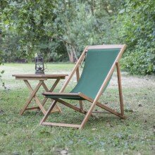 Gartenliege >AVIRO< in grün - 57x98x98,5 (BxHxT)