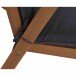 Schaukelsessel >ALVA< in grau, Eukalyptusholz - 92x86x68cm (BxHxT)