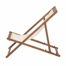 Gartenliege >AVIRO< in ecru, Akazienholz -...