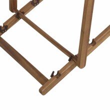 Gartenliege >AVIRO< in ecru, Akazienholz - 57x98x98,5cm (BxHxT)