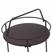 Beistelltisch >SIERO< in matt schwarz - 74x41 (HxD)