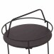 Beistelltisch >SIERO< in matt schwarz - 74x41 (HxD)