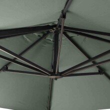 Ampelschirm >SUNSET N+< in olive, Aluminium - 252x350cm (HxD)