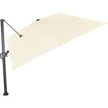 Ampelschirm >SUNSET N+< in ecru/beige,  - 350x252x260cm (BxHxT)