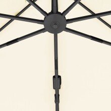 Ampelschirm >SUNSET N+< in ecru/beige,  - 350x252x260cm (BxHxT)