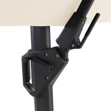 Ampelschirm >SUNSET N+< in ecru/beige,  - 350x252x260cm (BxHxT)