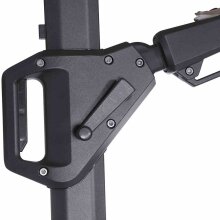 Ampelschirm >SUNSET N+< in taupe, Aluminium - 350x252x260cm (BxHxT)