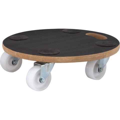 Pflanzenroller >J41413< in Natur, Sperrholz - 11x38cm (HxD)