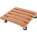 Pflanzenroller >J41403< in Holzfarben, WPC - 7,2x30cm (HxD)
