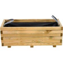 Pflanzkübel >TAUNUS< in natur, Kiefer FSC® 100% - 90x35x40cm (BxHxT)
