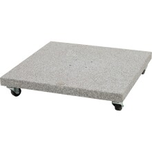 Betonschirmständer >ENNIO< in hellgrau, Granit - 5,3x80cm (HxD)