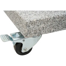 Betonschirmständer >ENNIO< in hellgrau, Granit - 5,3x80cm (HxD)