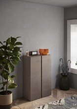 Schuhschrank >Farina< 2 Türen, Bronzo /...