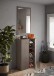 Schuhschrank >Farina< 2 Türen, Bronzo / Mercure Struktur-Dekor - 70x111x35cm B/H/T