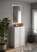 Garderobenspiegel >Farina< in Weiss Hochglanz Lack - 68x110x2 (BxHxT)