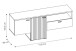 Lowboard >ALVERNO< in Asche / Coast Evoke Eiche Lamelle-Dekor - 160x69x40 (BxHxT)