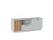 Lowboard >ALVERNO< in Asche / Coast Evoke Eiche Lamelle-Dekor - 145x59x40 (BxHxT)