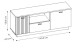 Lowboard >ALVERNO< in Asche / Coast Evoke Eiche Lamelle-Dekor - 145x59x40 (BxHxT)