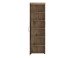 Garderobenschrank >GRANO< 4 Böden, 1 Stange, Viking Eiche Dekor / Kosmos Grau - 58x195x38 (BxHxT
